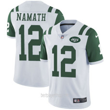 Youth New York Jets #12 Joe Namath Authentic White Vapor Road Jersey Bestplayer